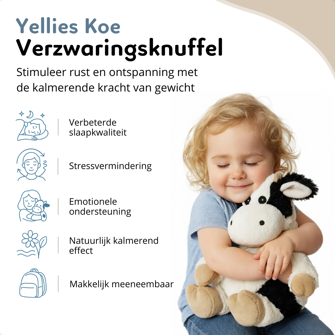 Yellies Verzwaringsknuffel - Koe 2kg