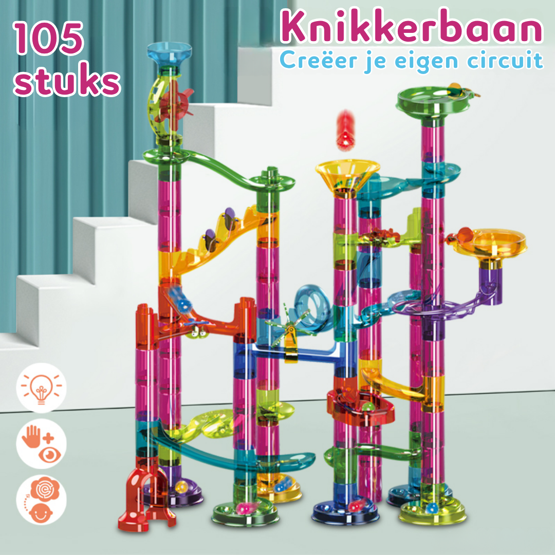 Yellies Knikkerbaan - 105 Stuks