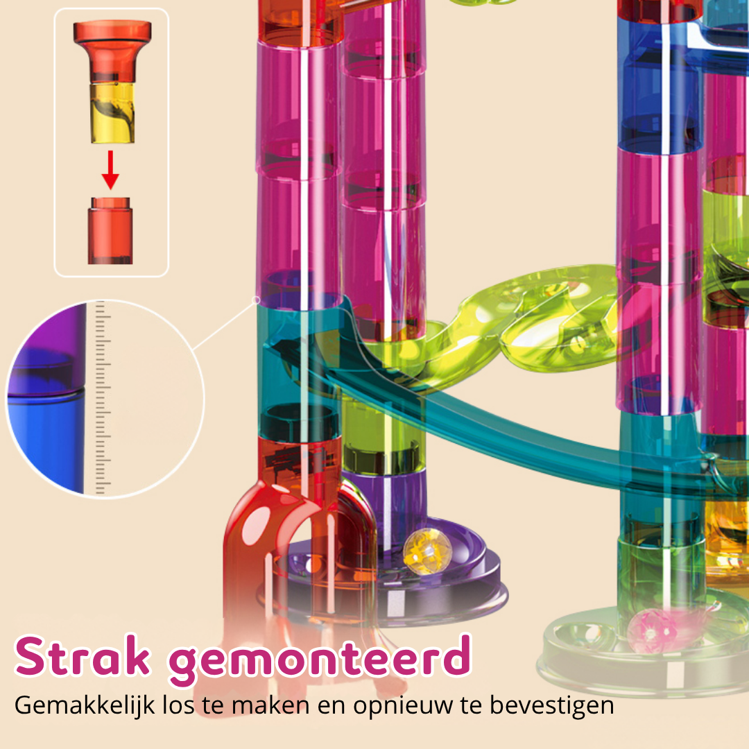 Yellies Knikkerbaan - 105 Stuks