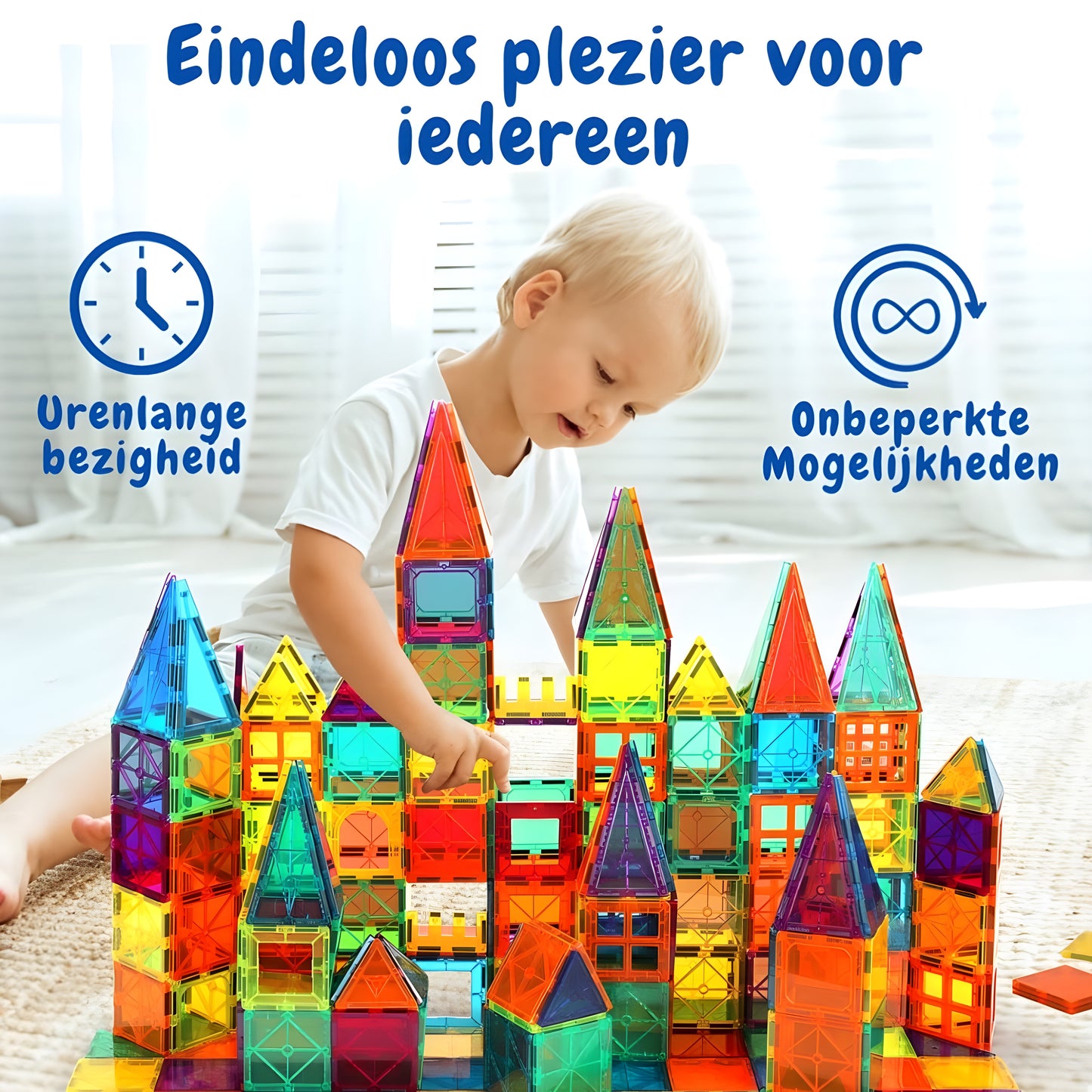 Yellies Magnetic Tiles - 120 Stuks