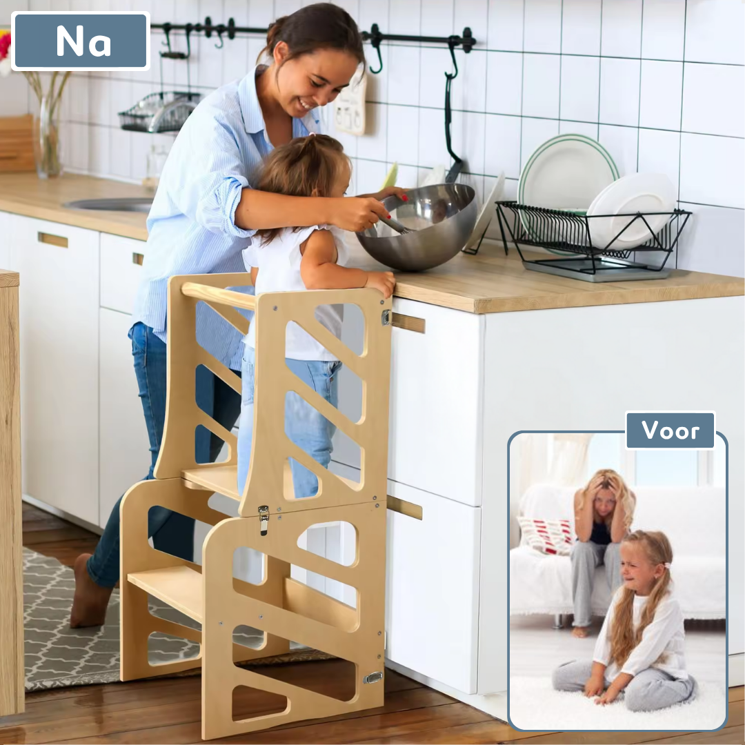 Yellies 3-In-1 Leertoren Naturel