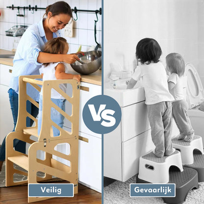 Yellies 3-In-1 Leertoren Naturel