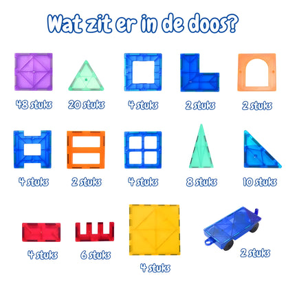 Yellies Magnetic Tiles - 120 Stuks