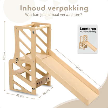 Yellies 3-In-1 Leertoren Naturel